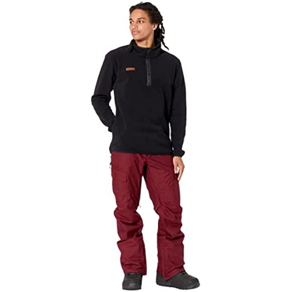 NWT!! Mens Obermeyer Fleece Pullover Black Size Large - Picture 2 of 10